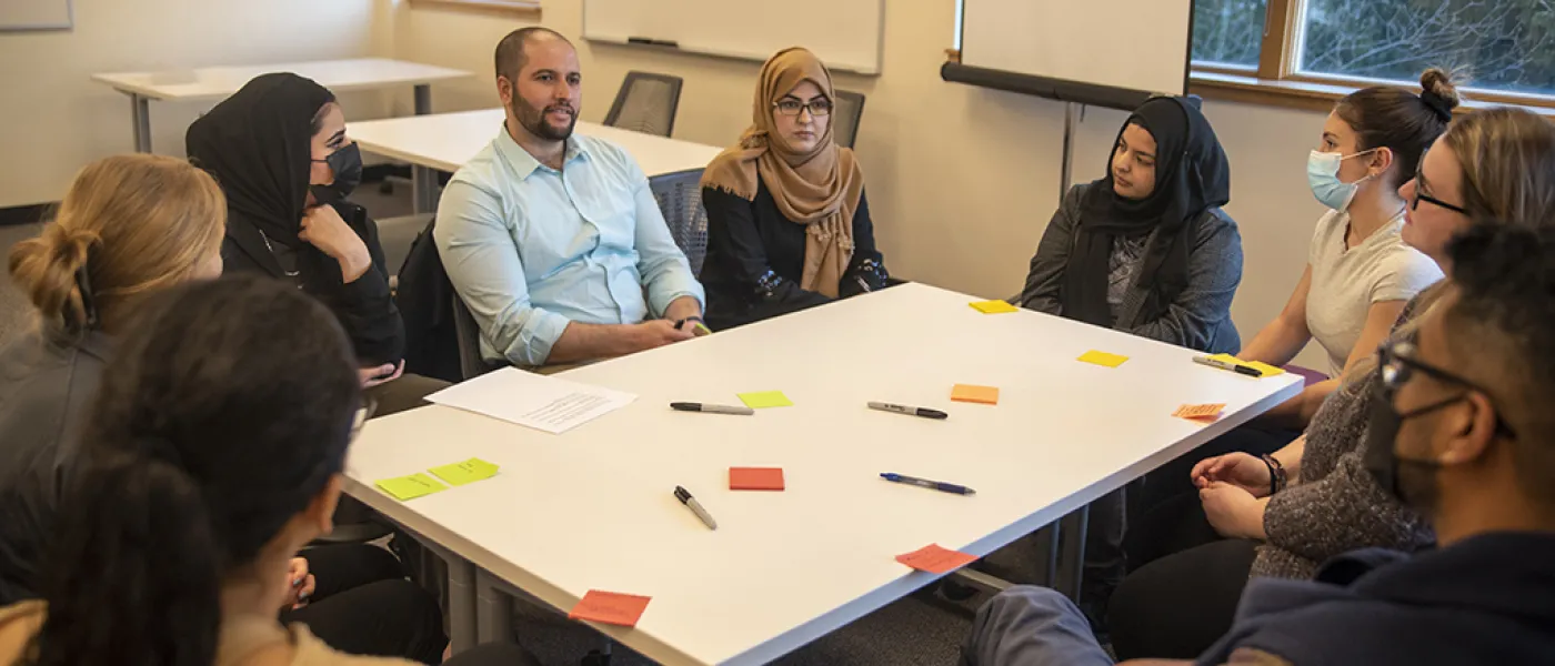 U N E students participate in the Office of Innovation mentorship program