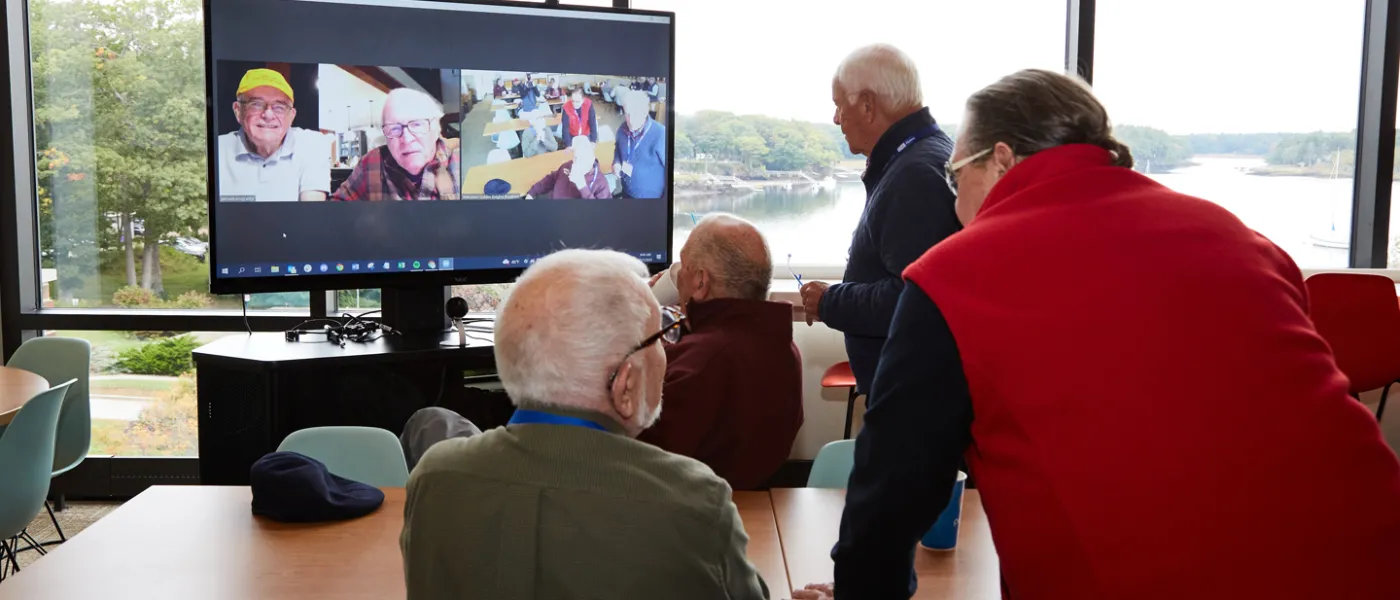 St. Francis Alum Zooming with other St. Francis Alum
