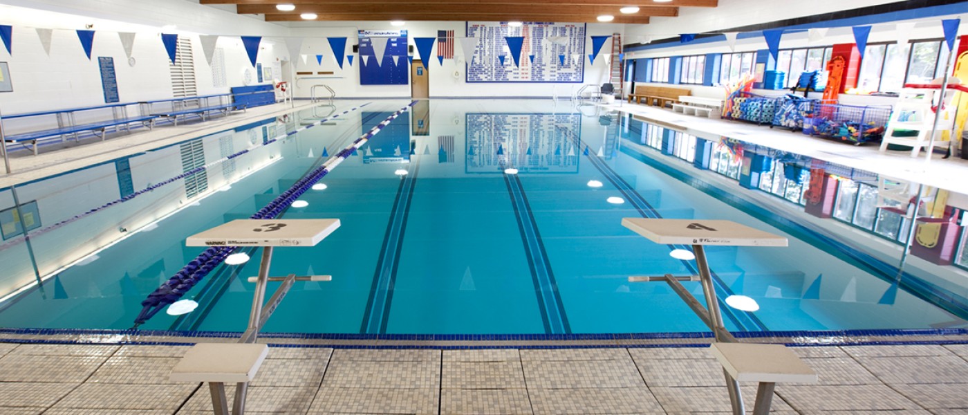The six-lane indoor pool located on the Biddeford Campus
