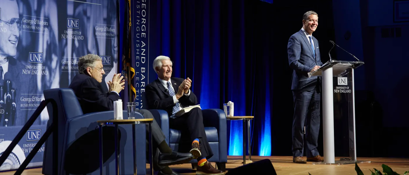 13th UNE Bush Lecture John Sununu Andrew Card James Herbert