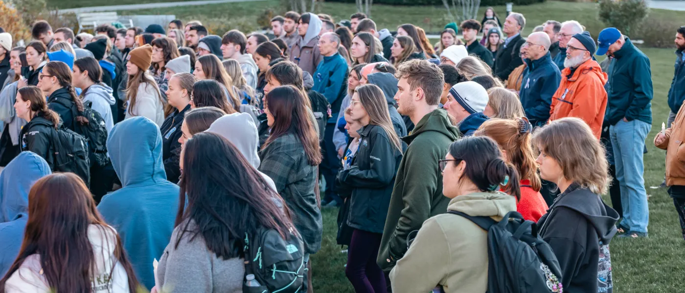 UNE vigil for Lewiston Mass Shooting