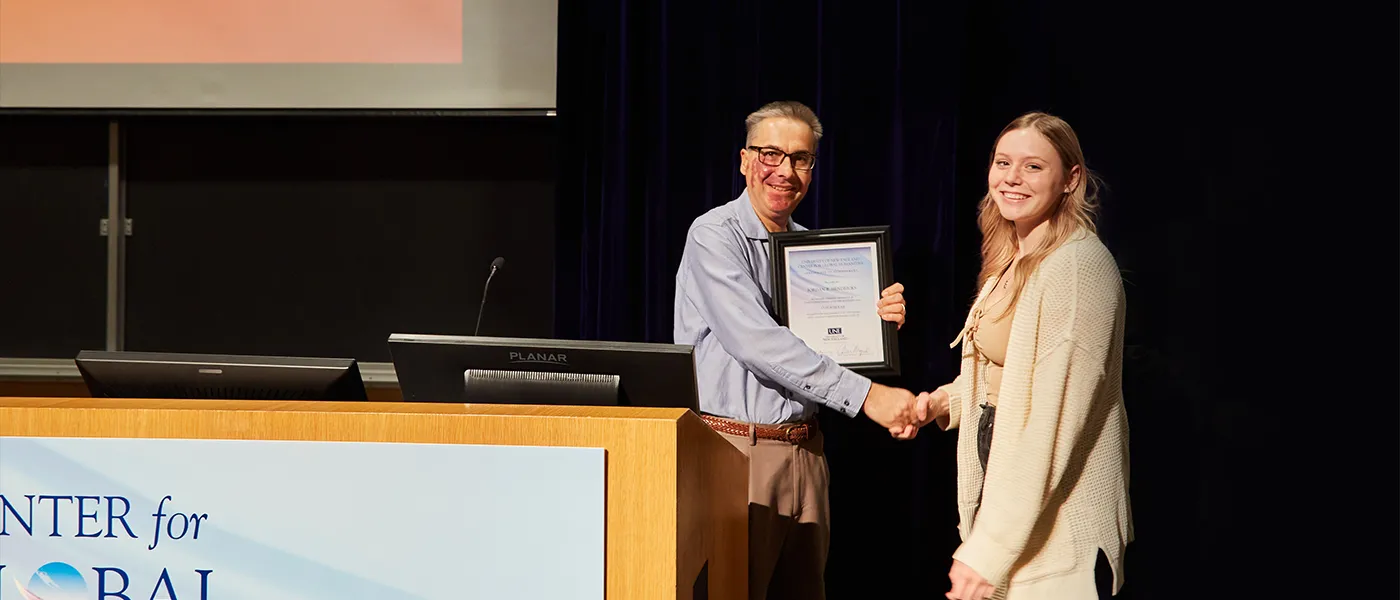 Josh Pahigian with CGH Scholar