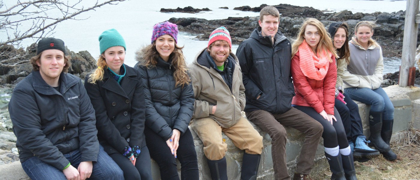Students on an environmental humanities trip