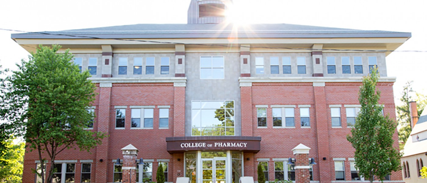 U N E College of Pharmacy building exterior front