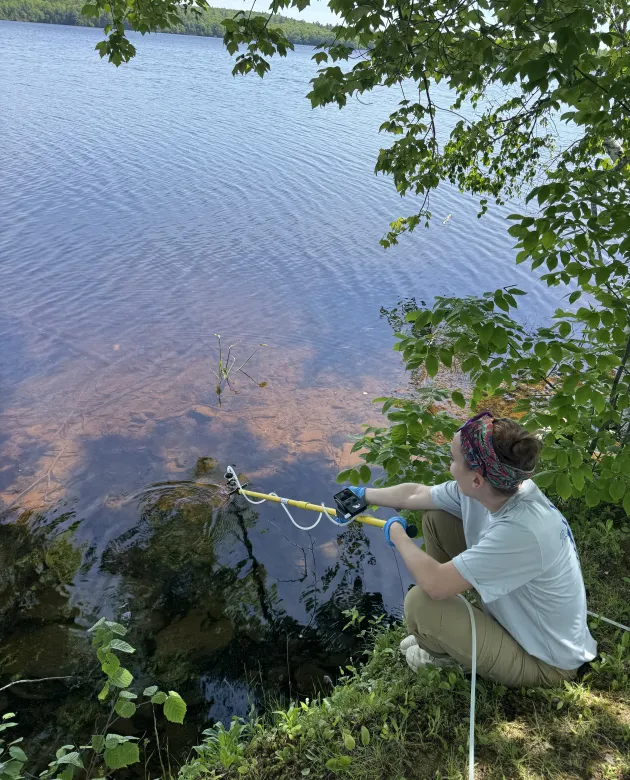 Isabel Ryan studies water quality