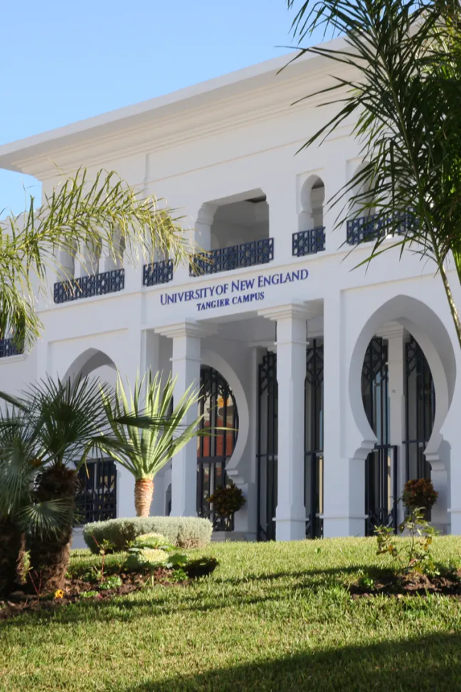 Exterior image of a building on U N E's Tangier, Morocco campus