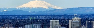 View of Mt. St. Helens from Portland, Oregon