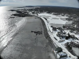    UNE research team first to publish report on impact of historic January 2024 storms on Maine coastlines 