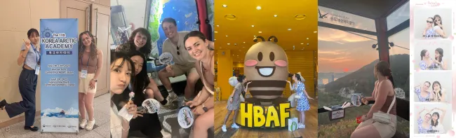 A collage of images from Shauna Curran's trip to South Korea