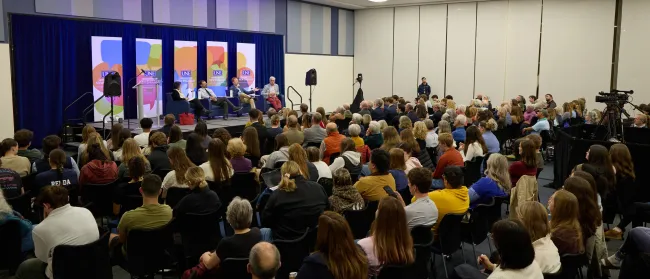 UNE President’s Forum draws record attendance in considering: Can Gen Z attain the American Dream?