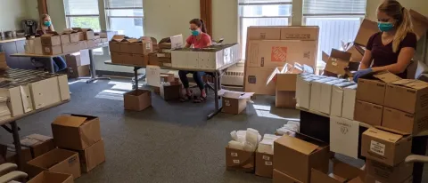 UNE CUP Scholars assemble oral health kits for over 40,000 children in need.