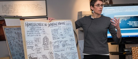 UNE's unique Applied Arts and Social Justice Certificate program was recently highlighted in a social work trade publication.