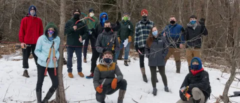 Professor Pamela Morgan's Ecological Monitoring class