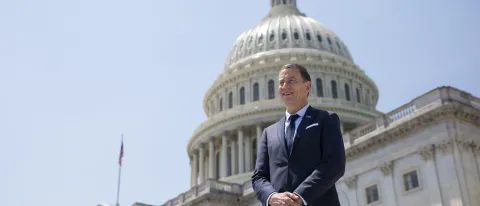 UNE President James D. Herbert at the U.S. Capitol Building in Washington, D.C.