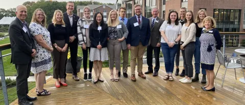 Group shot of breakfast gathering