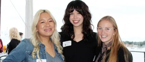 Three students on research team