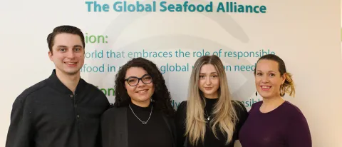 UNE alums at Global Seafood Alliance