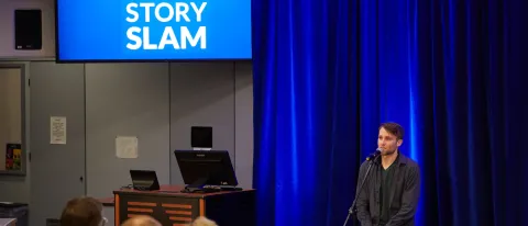 Chris Barr at story slam