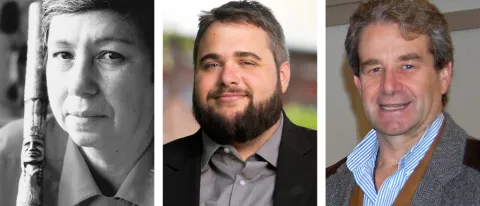 Composite image of headshots of Donna Loring, Joseph G.E. Gousse, and Eric M. Mehnert