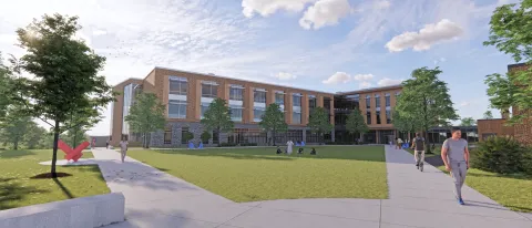 A proposed rendering of the new College of Osteopathic Medicine facility in Portland