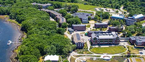 Cropped aerial of Biddeford Campus