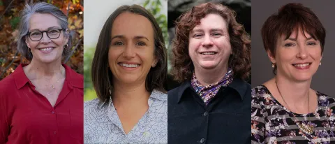 Composite image of four headshots: Karen Houseknecht, Katherine Motyl, Tamara King, and Deborah Barlow
