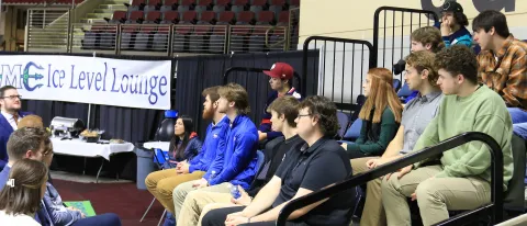 Business Department students attend an industry night panel featuring local sports and recreation professionals