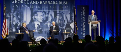 UNE George Bush Lecture John Sununu Andrew Card James Herbert
