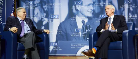 UNE George Bush Lecture John Sununu Andrew Card