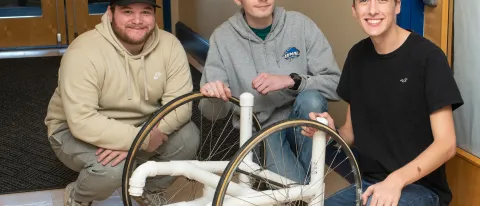 group of students with wheelchair