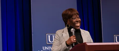 Bette Mae Fikes speaking at MLK Celebration 2024