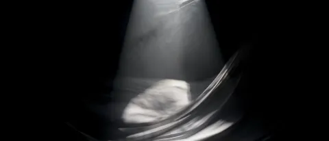 Lights mimic an ultrasound image in a stage performance