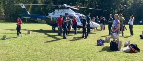 LifeFlight of Maine was part of the day's events.