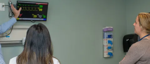 Christopher Bates-Withers, MMS, PA-C, lecturing students