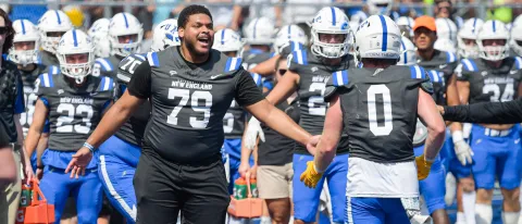 UNE senior who aims to help children finds hope on the University campus where he helped spread it