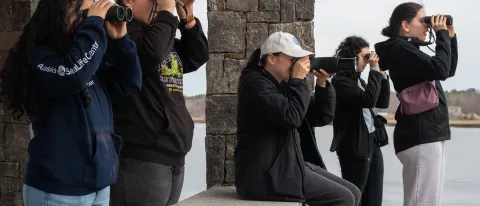 As the president UNE Birders, Haley Hines chose to meld their love of birds with a desire to help others  