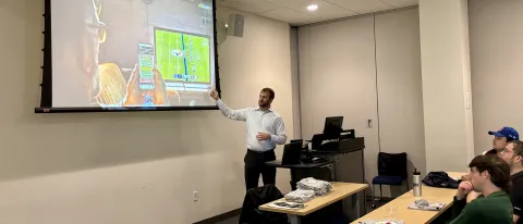 UNE students help beta test NFL app.