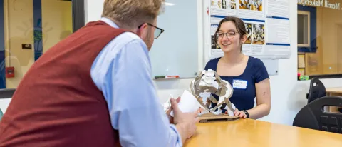 UNE medical student creates 3D-printed pelvic model to better understand anatomy, draws praise 