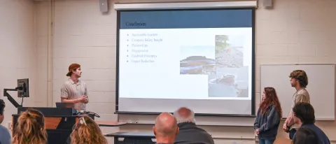 University of New England Outdoor Business Students Deliver Marketing Ideas to Kennebunkport Conservation Trust