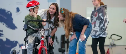 UNE students foster mobility access for locals with disabilities at adaptive bicycle fitting