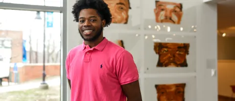 Portrait of Levens Louis in Biddeford Art Gallery 