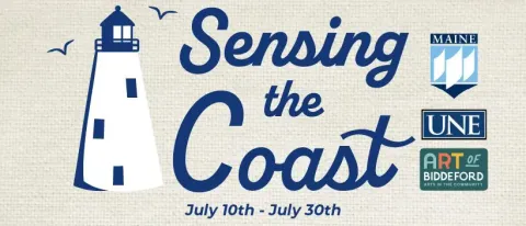 Web banner for 'Sensing the Coast' exhibit