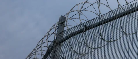 Barbed wire fencing