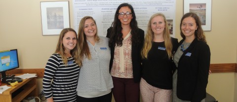 M.S.O.T. 2017 students Calley Rock, Arynne Siple, Kelcey Briggs, Kelly Dolyak and Alexandra St. Clair
