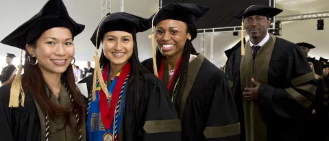 U N E Students at Commencement