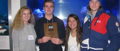 The 2016 Nor'easter Bowl winning team from York High School