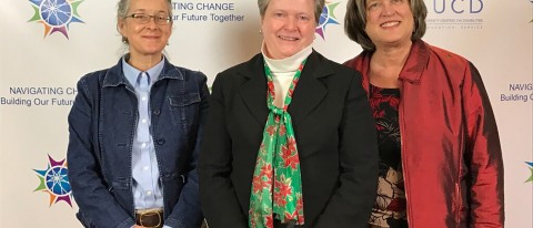Laurie Raymond, Eileen Ricci, and Kathryn Loukas attend the annual AUCD conference