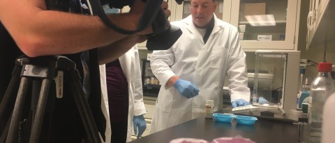 Ed Bilsky demonstrates the power of a deadly street drug