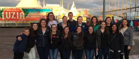 UNE Exercise and Port Performace students visit Cirque Du Soleil headquarters in Montreal