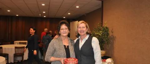 Judith Metcalf with Molly Neptune Parker